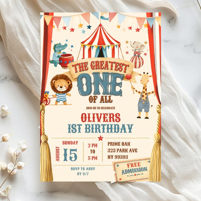 Convite de Aniversário de 1 Ano do The Greatest On (Criador carregado)
