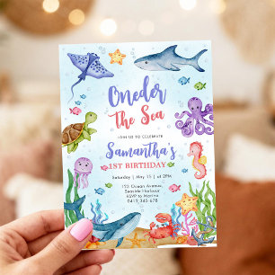 Convite de Aniversário de 1 Ano Oneder o Partido d