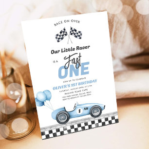 Convite de Aniversário de 1 Ano para Menino de Car