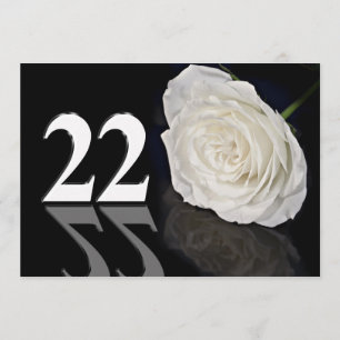 Convite de aniversário de 22 anos