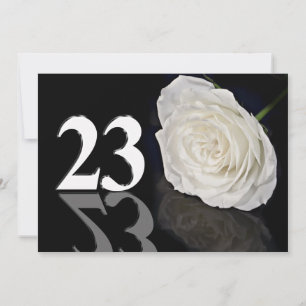 Convite de aniversário de 23 anos