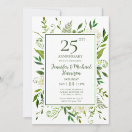 Convite de Aniversário de 25 Anos com Hortênsias B