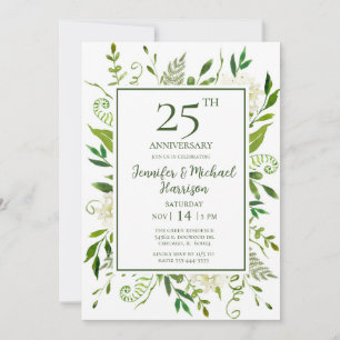 Convite de Aniversário de 25 Anos com Hortênsias B