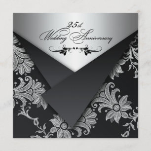 Convite de Aniversário de 25 Anos de Casamento do 