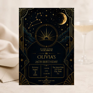Convite de Aniversário de 25 anos do Leão Elegante