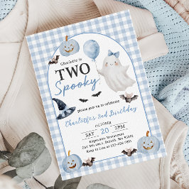 Convite de Aniversário de 2 anos com Dois Fantasma