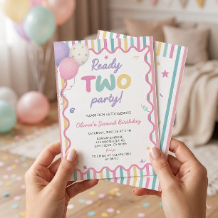 Convite de Aniversário de 2 anos da Menina da Fest