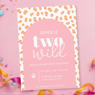 Convite de Aniversário de 2 anos da Menina Selvage