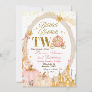 Convite de Aniversário de 2 anos da Princesa do Ou