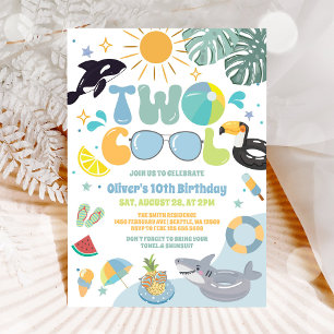 Convite de Aniversário de 2 Anos de Festa de Pisci