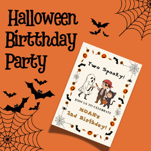 Convite de Aniversário de 2 Anos de Halloween Assu
