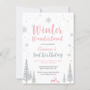 Convite de Aniversário de 2 anos para Menina - Win