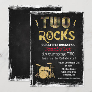 Convite de Aniversário de 2 anos para Two Rocks Ro