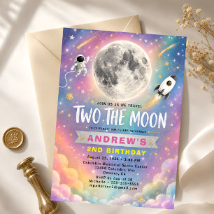 Convite de Aniversário de 2 anos Two The Moon Galá