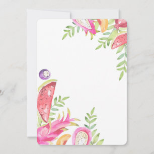 Convite de aniversário de 2 anos TWO-TTI FRUTTI pa