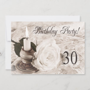 Convite de aniversário de 30 anos