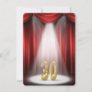 Convite de aniversário de 30 anos
