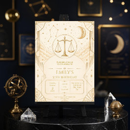 Convite de Aniversário de 30 anos de Libra | Celes