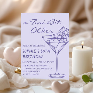 Convite de Aniversário de 30 Anos Divertido com Co