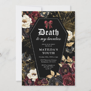 Convite de Aniversário de 30 anos Gothic Death to 