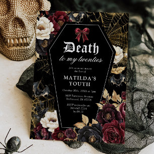 Convite de Aniversário de 30 anos Gothic Death to