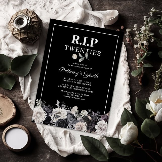 Convite de Aniversário de 30 anos "RIP 20s" (Criador carregado)