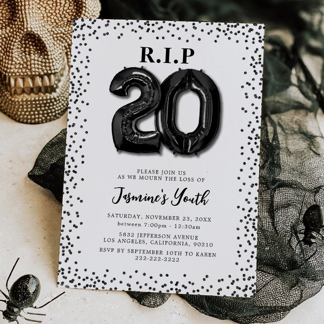Convite de Aniversário de 30 anos 'RIP para os meu (Criador carregado)