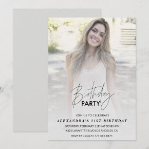 Convite de aniversário de 31 anos Festa de Anivers