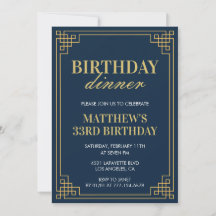 convite de aniversário de 33 anos Jantar de aniver