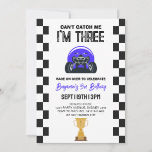Convite de Aniversário de 3 anos do ATV Quad Four