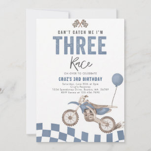 Convite de Aniversário de 3 anos do Menino da Moto