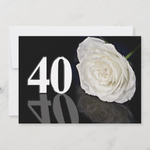 Convite de aniversário de 40 anos