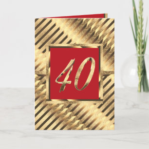 Convite de Aniversário de 40 anos Casamento Rubi