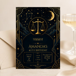 Convite de Aniversário de 40 anos de Libra Art Déc