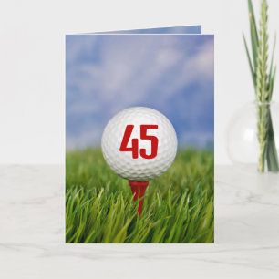 Convite de Aniversário de 45 anos de Golfe