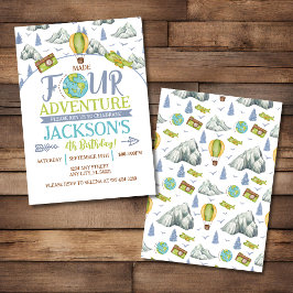 Convite de Aniversário de 4 anos da Quarta Aventur