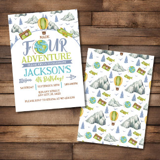 Convite de Aniversário de 4 anos da Quarta Aventur