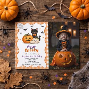 Convite de Aniversário de 4 anos para o Halloween