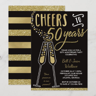 Convite de Aniversário de 50 Anos de Casamento, Br