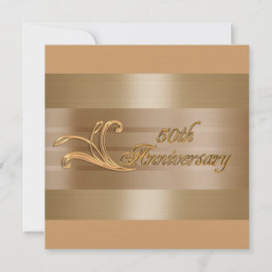 convite de aniversário de 50 anos dourado vermelho