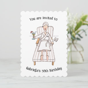 Convite de Aniversário de 50 anos ou qualquer idad