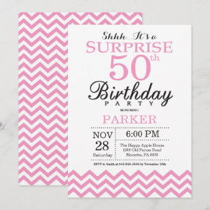 Convite de Aniversário de 50 anos Surpresa com Che