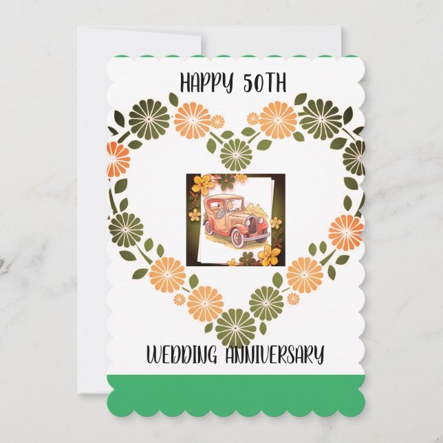 Convite de aniversário de 50 dias (Frente)