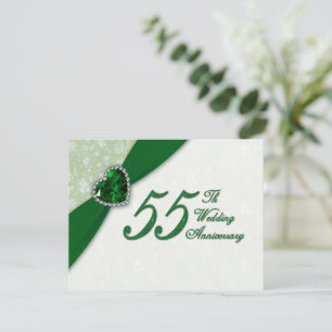 Convite de Aniversário de 55 Anos de Casamento em 