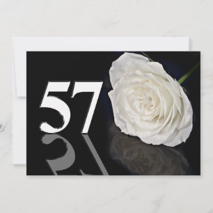 Convite de aniversário de 57 anos