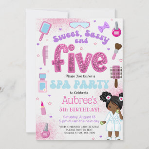 Convite de aniversário de 5 anos de menina para SP