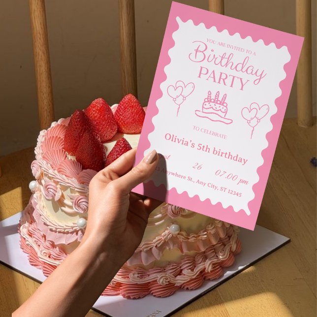 Convite de Aniversário de 5 anos Sparkle & Fun (Criador carregado)