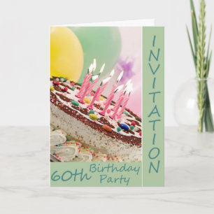 Convite de Aniversário de 60 Anos