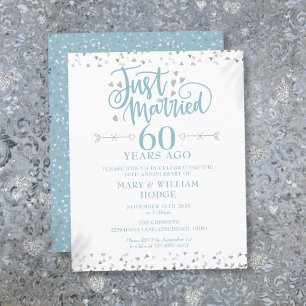 Convite de Aniversário de 60 Anos de Casados Orçam