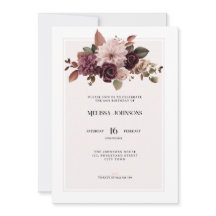 Convite de Aniversário de 60 Anos Elegante Floral 